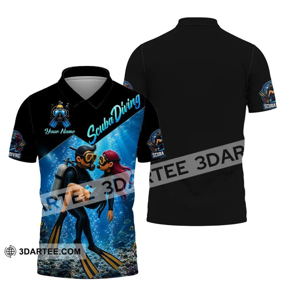 Unisex Shirt - Custom Scuba Diving Shirt - Polo Shirt / S - T-shirt