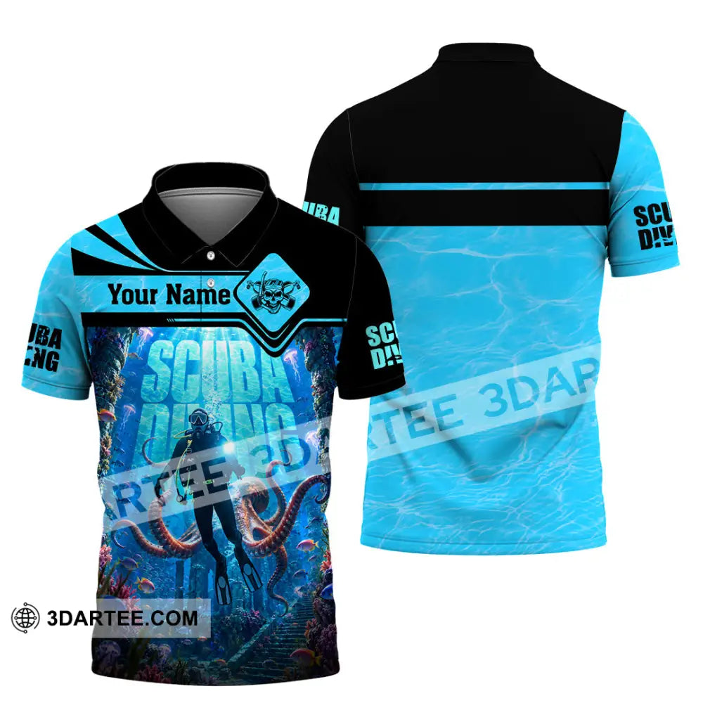 Unisex Shirt - Custom Scuba Diving Shirt - Polo Shirt / S - T-shirt