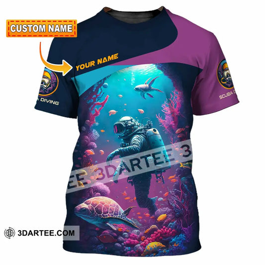 Unisex Shirt Custom Scuba Diving Shirt T shirt
