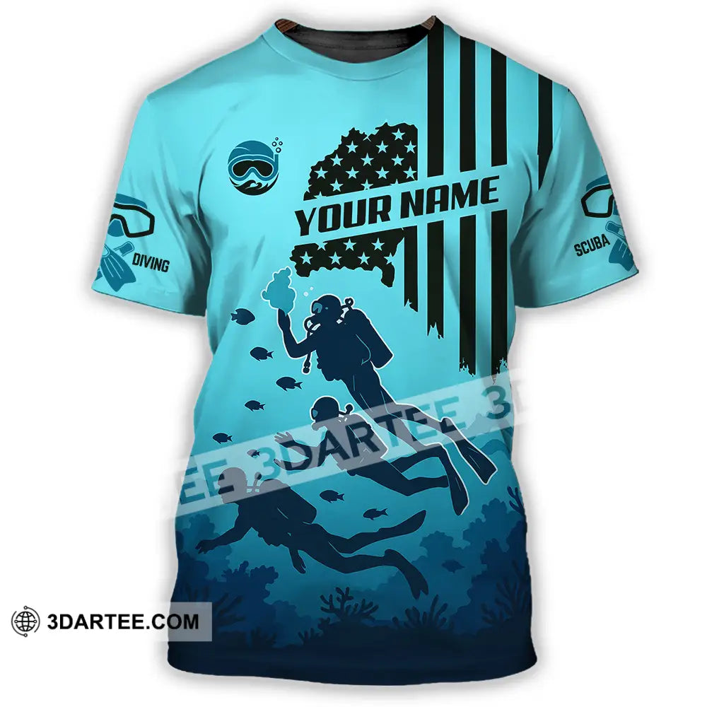 Unisex Shirt - Custom Scuba Diving Shirt T-Shirt / S T-shirt