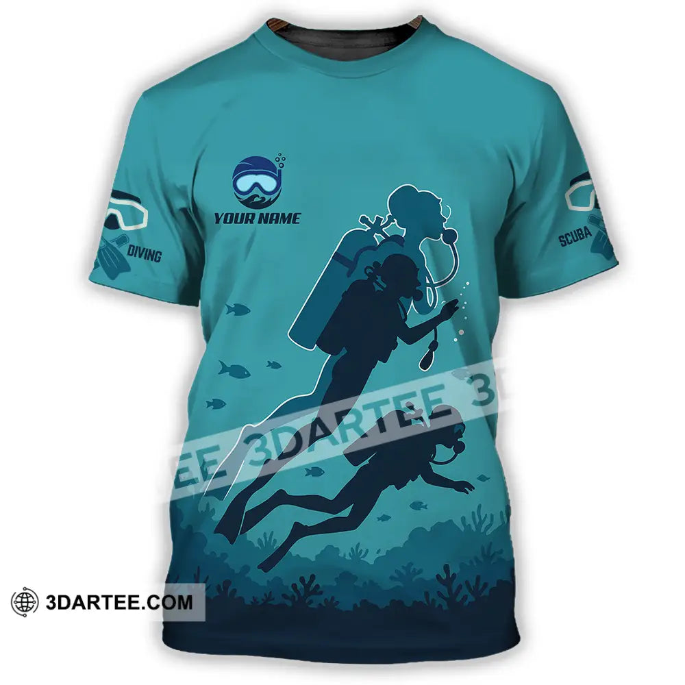 Unisex Shirt - Custom Scuba Diving Shirt T-Shirt / S T-shirt