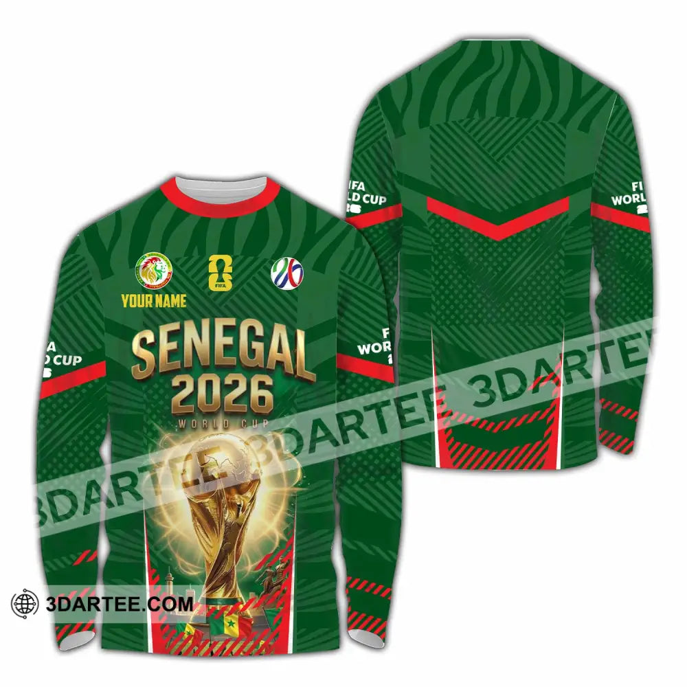 Unisex Shirt - Custom Senegal World Cup 2026 Shirt - Long Sleeve Shirt / S - T-shirt