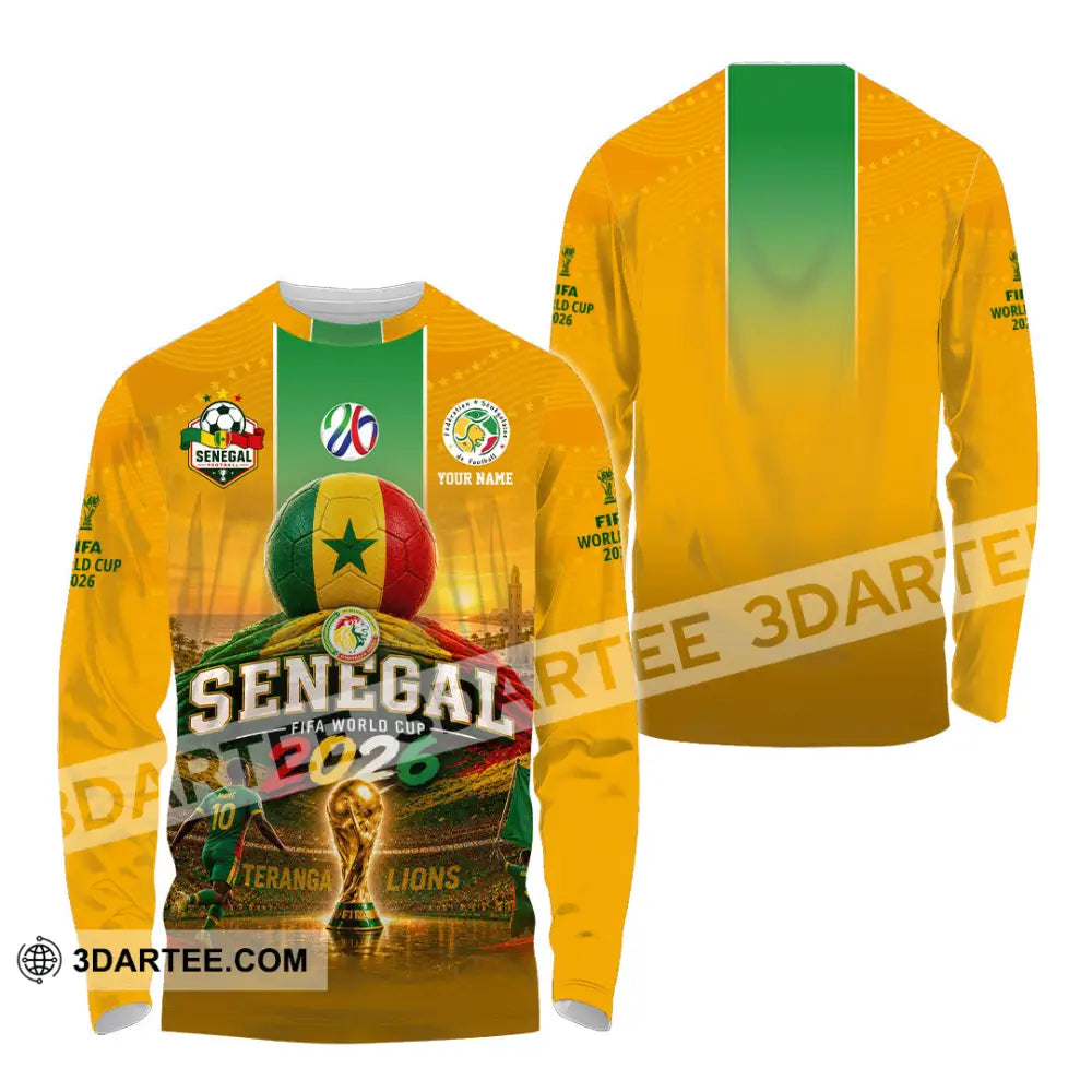Unisex Shirt - Custom Senegal World Cup 2026 Shirt - Long Sleeve Shirt / S - T-shirt