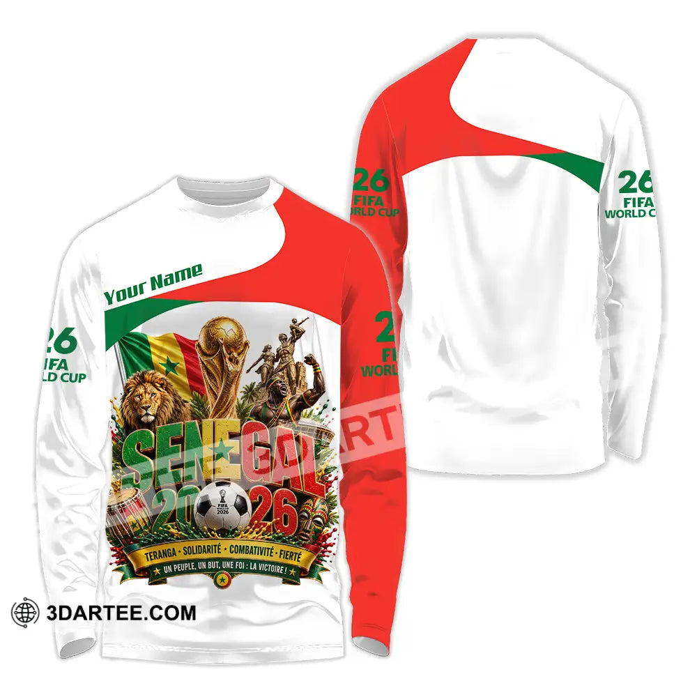 Unisex Shirt - Custom Senegal World Cup 2026 Shirt - Long Sleeve Shirt / S - T-shirt