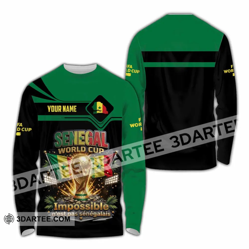 Unisex Shirt - Custom Senegal World Cup 2026 Shirt - Long Sleeve Shirt / S - T-shirt