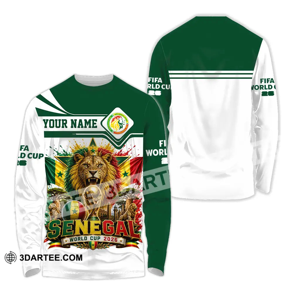 Unisex Shirt - Custom Senegal World Cup 2026 Shirt - Long Sleeve Shirt / S - T-shirt