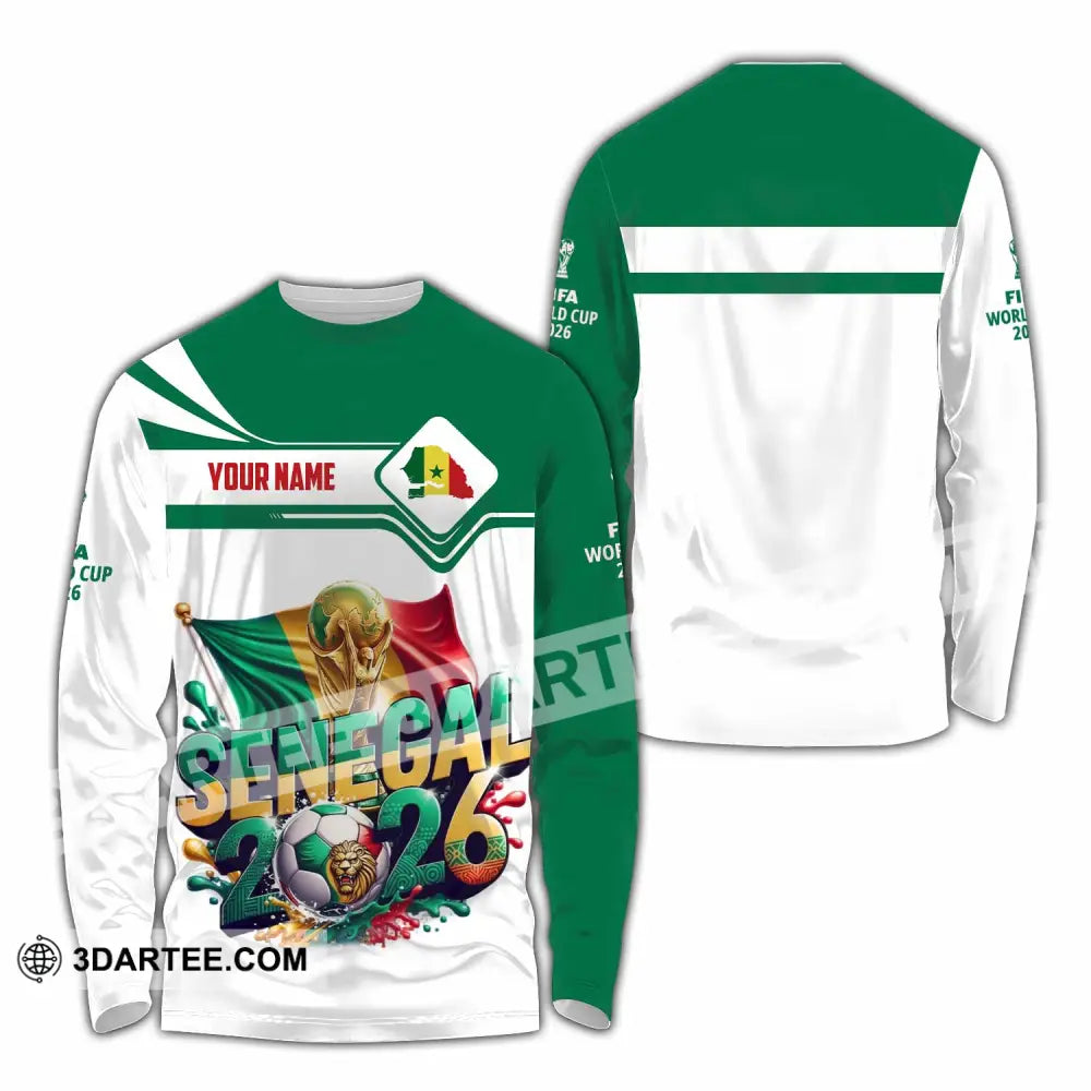 Unisex Shirt - Custom Senegal World Cup 2026 Shirt - Long Sleeve Shirt / S - T-shirt