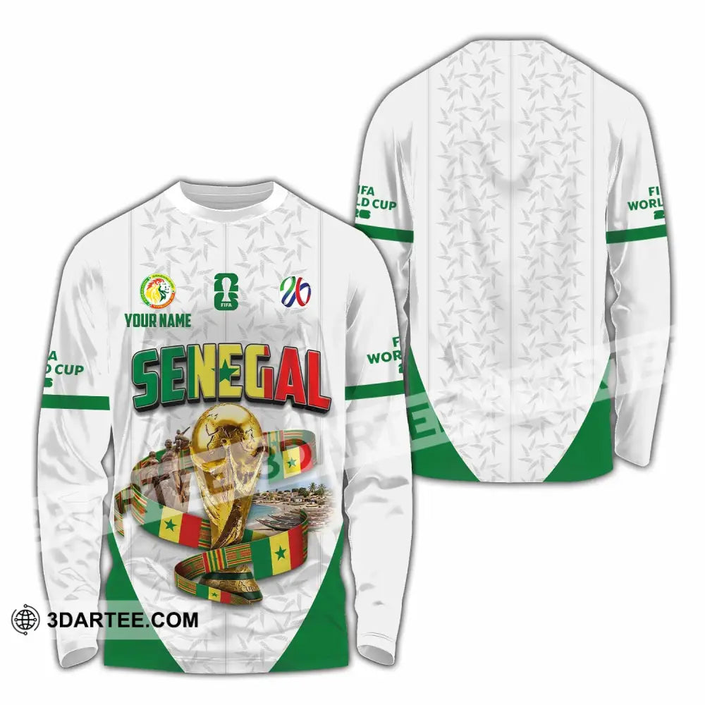 Unisex Shirt - Custom Senegal World Cup 2026 Shirt - Long Sleeve Shirt / S - T-shirt