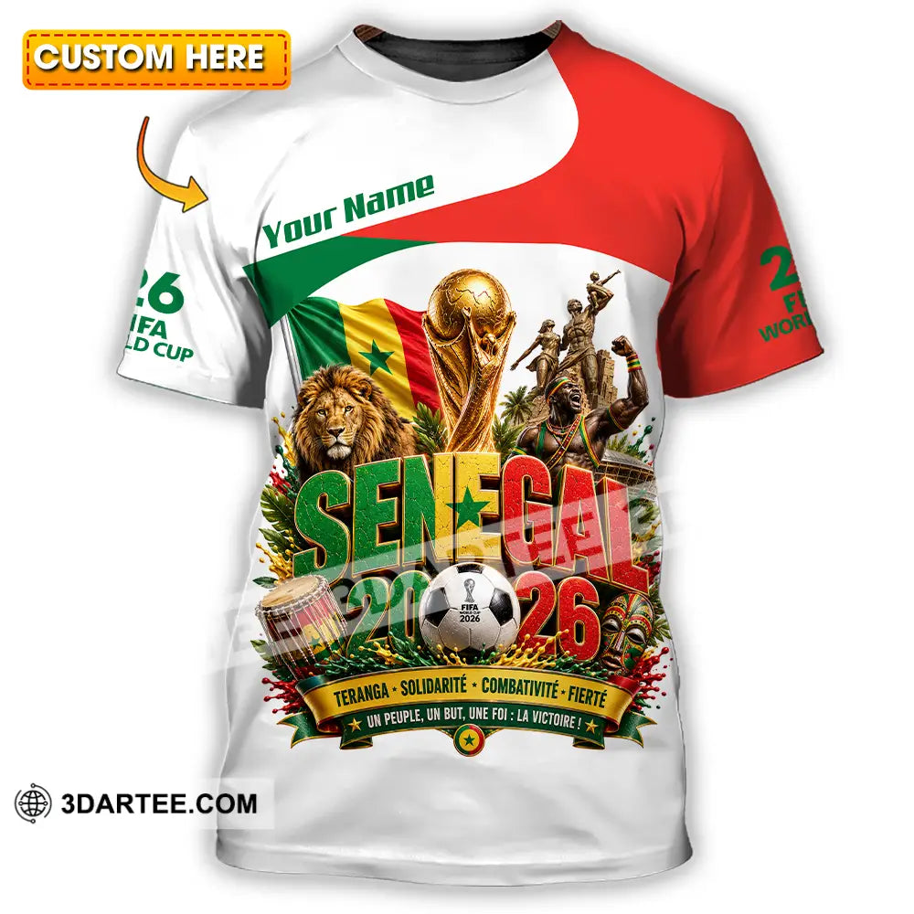 Unisex Shirt - Custom Senegal World Cup 2026 Shirt - T-shirt