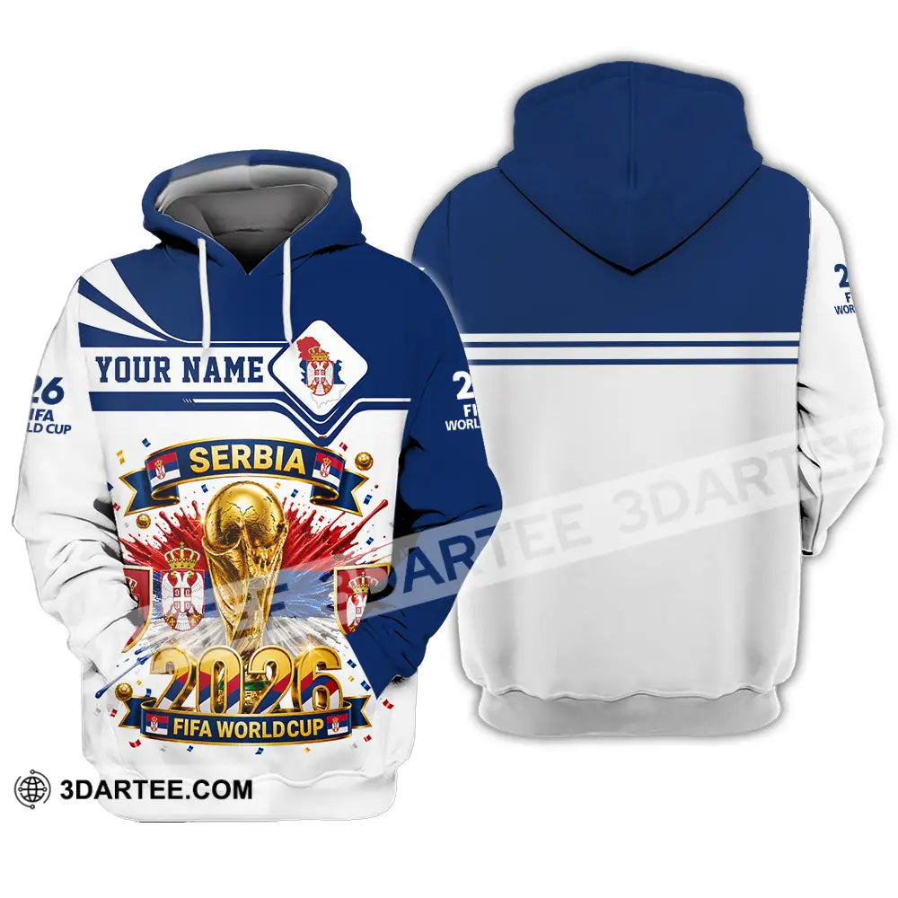 Unisex Shirt - Custom Serbia World Cup 2026 Shirt - Hoodie / S - T-shirt