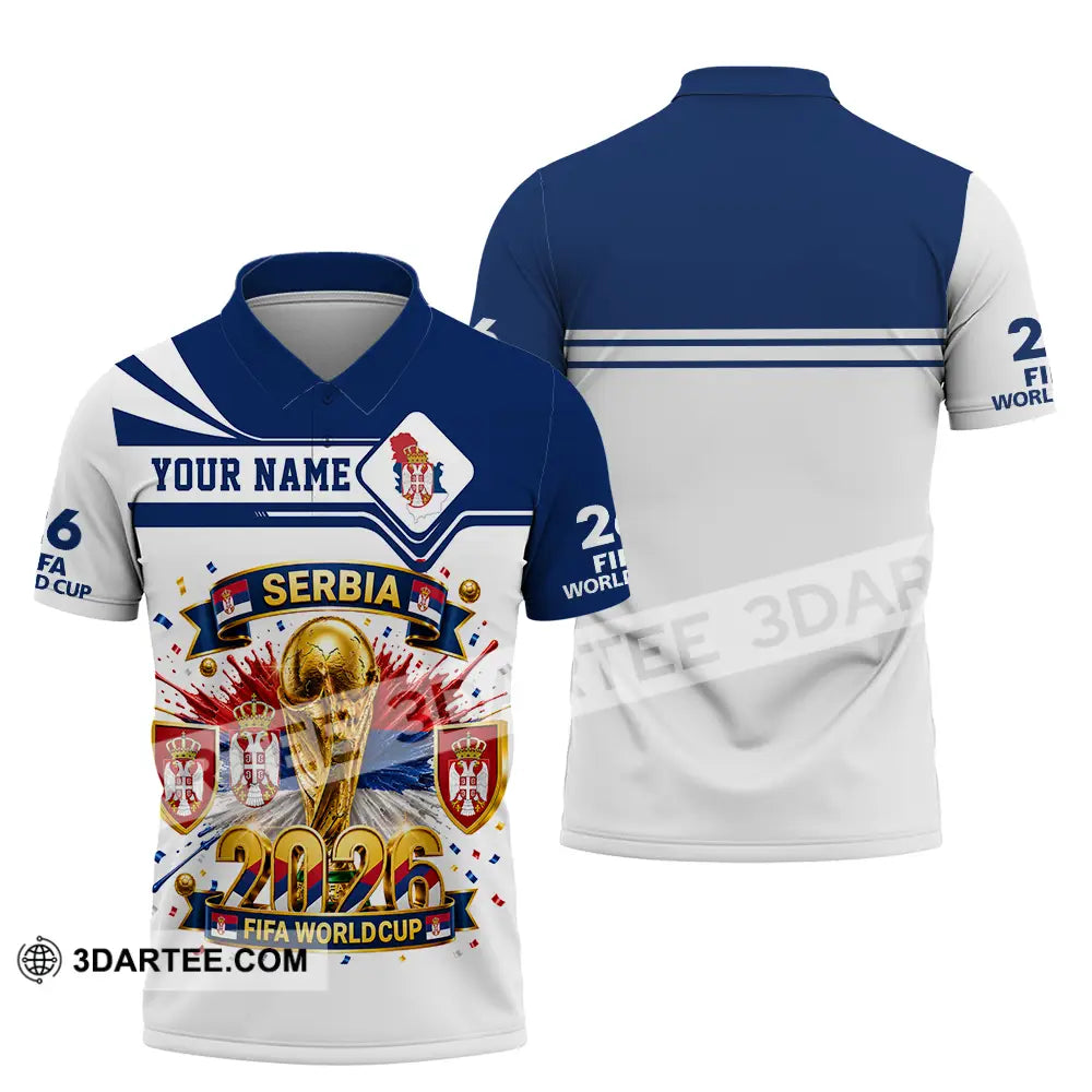 Unisex Shirt - Custom Serbia World Cup 2026 Shirt - Polo Shirt / S - T-shirt
