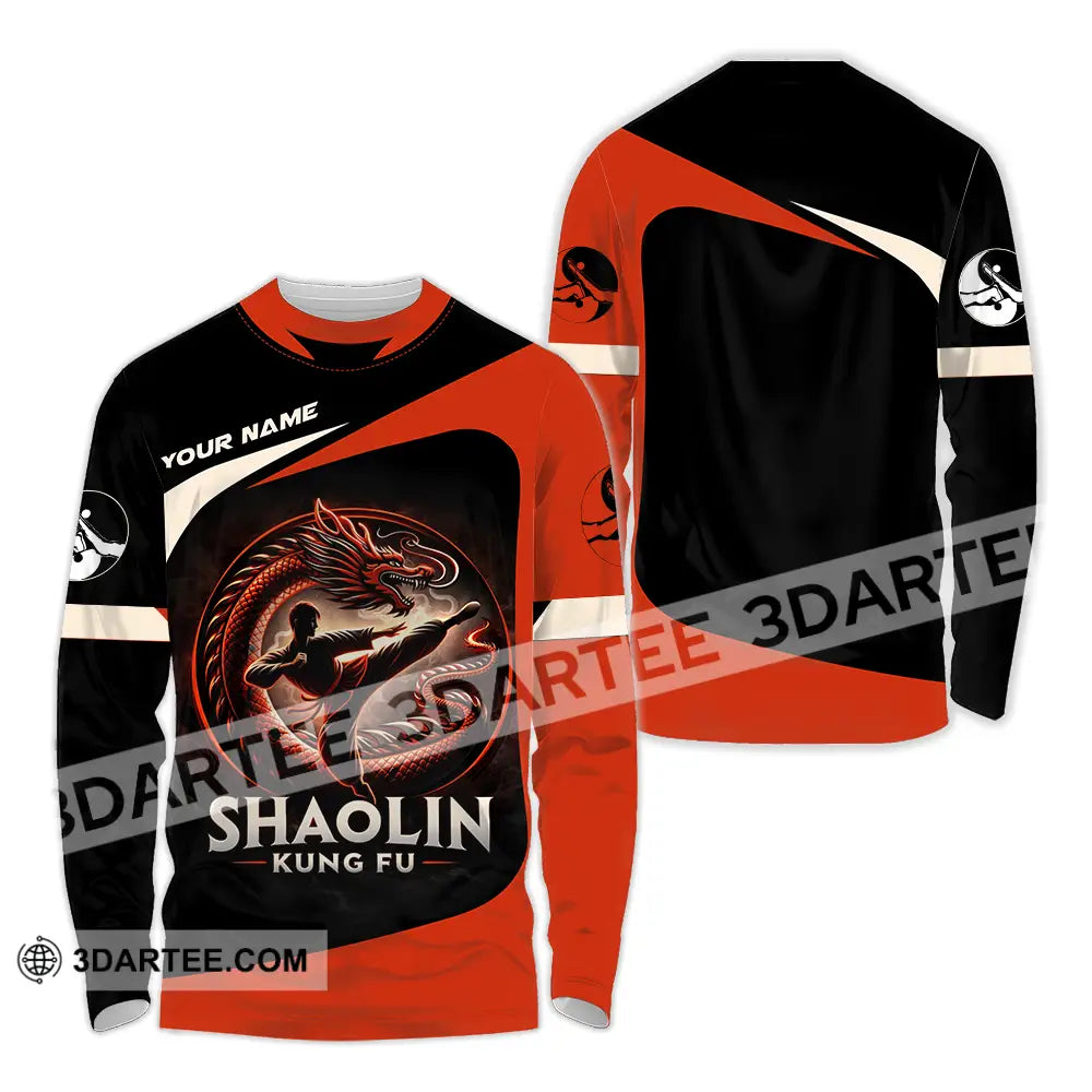Unisex Shirt - Custom Shaolin Kung Fu 3D Shirt Long Sleeve Shirt / S T-shirt