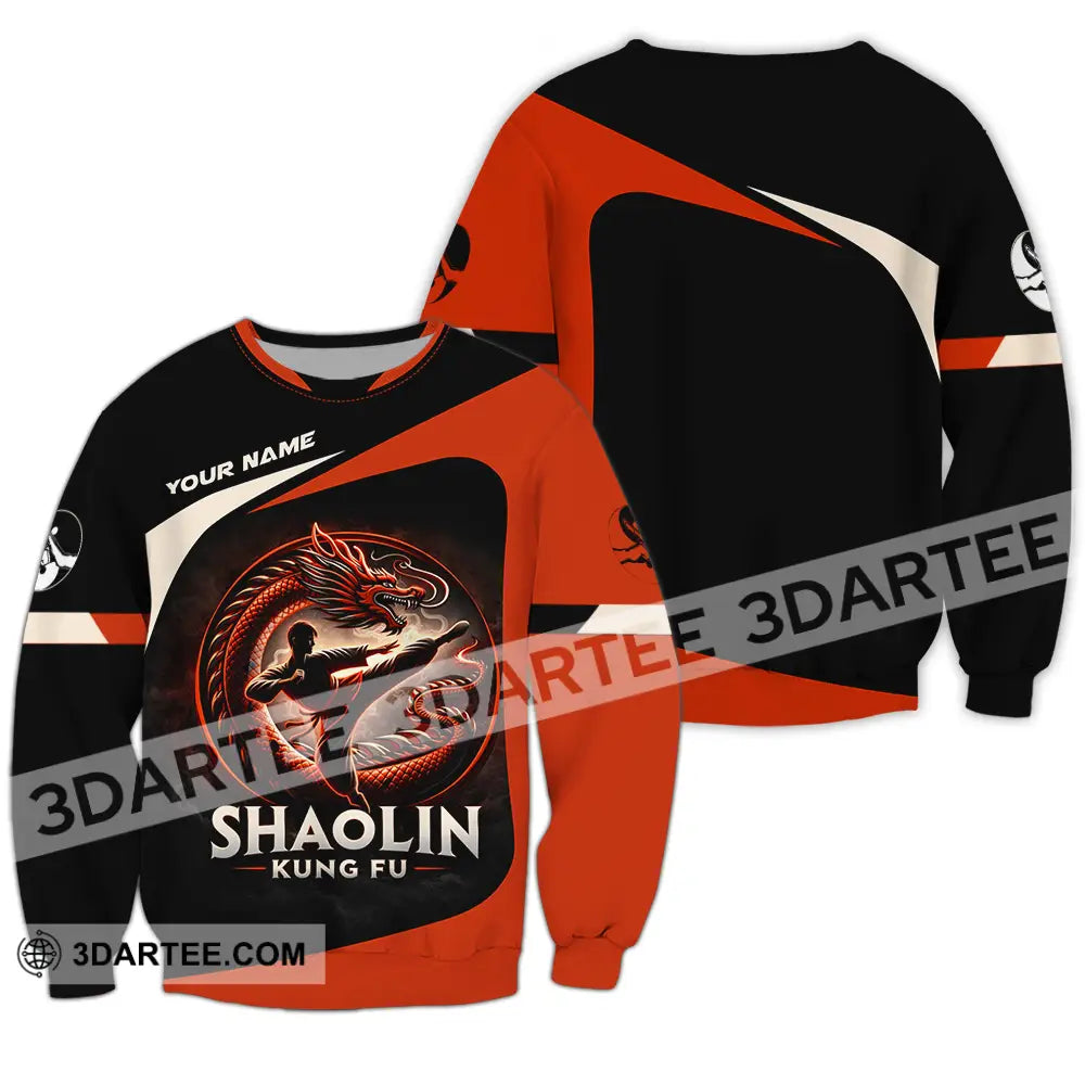 Unisex Shirt - Custom Shaolin Kung Fu 3D Shirt Long Sleeve / S T-shirt