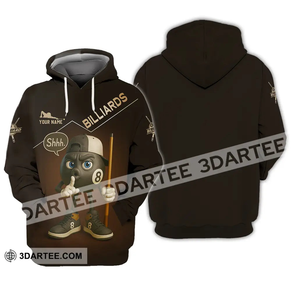 Unisex Shirt - Custom Shhh Billiards Shirt Hoodie / S T-shirt