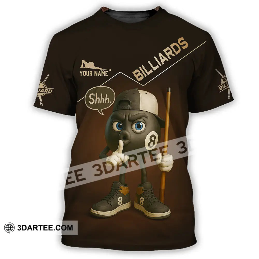 Unisex Shirt - Custom Shhh Billiards Shirt T-Shirt / S T-shirt