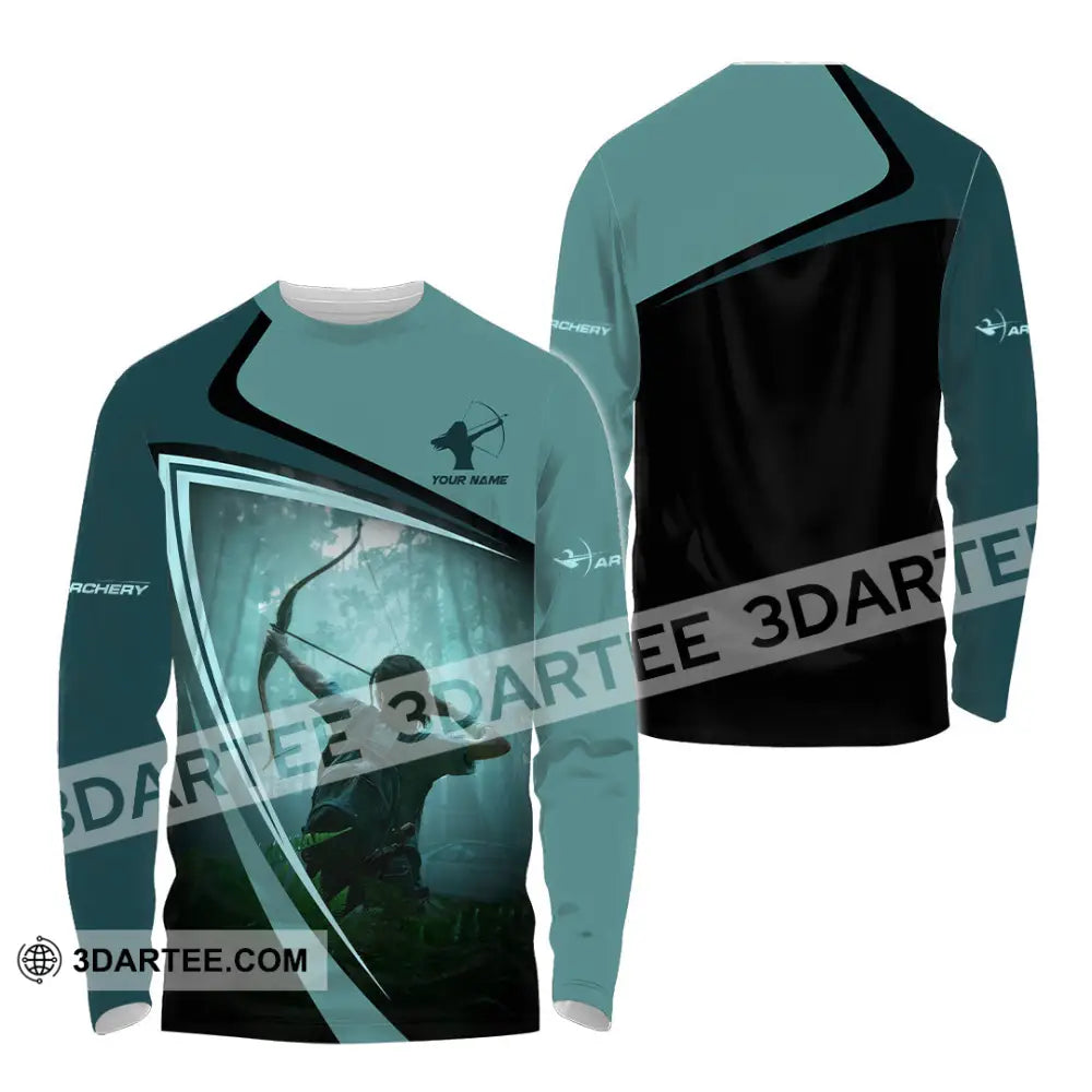 Unisex Shirt - Custom Shooting Archery Player Shirt Long Sleeve Shirt / S T-shirt