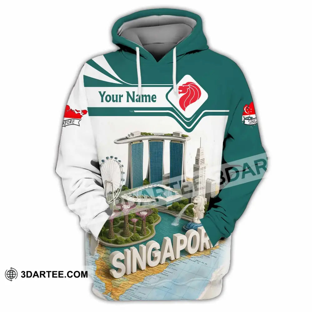 Unisex Shirt - Custom Singapore 3D Shirt Hoodie / S T-shirt