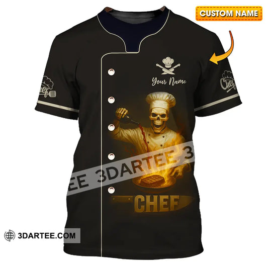 Unisex Shirt - Custom Skeleton Chef Shirt T-shirt