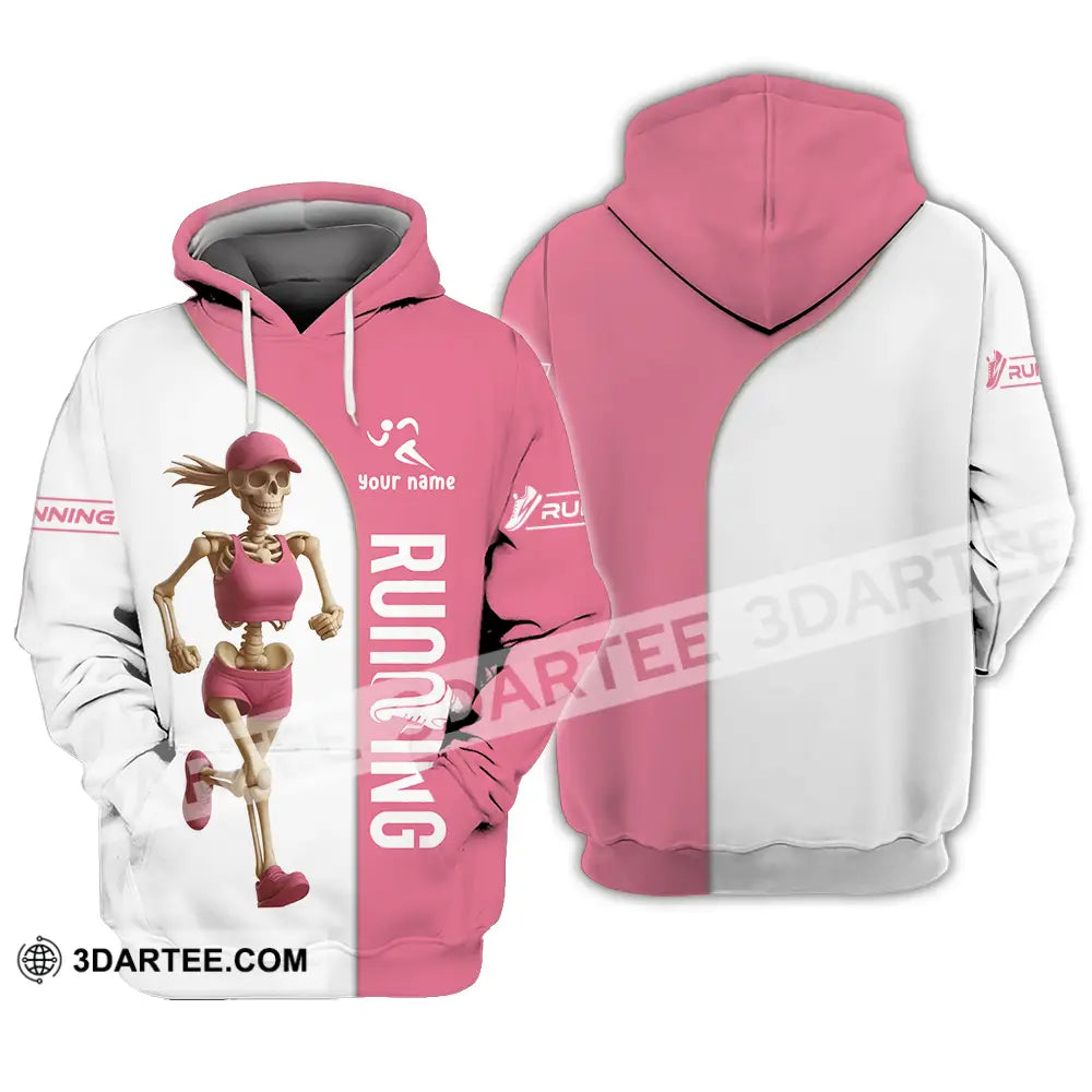 Unisex Shirt - Custom Skeleton Running Shirt Hoodie / S T-shirt