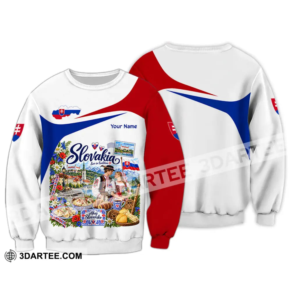 Unisex Shirt - Custom Slovakia Shirt - Long Sleeve / S - T-shirt