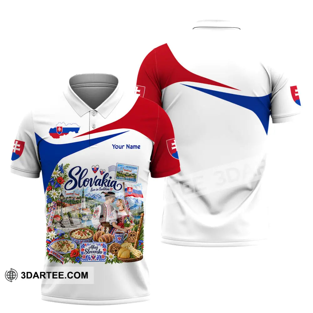 Unisex Shirt - Custom Slovakia Shirt - Polo Shirt / S - T-shirt