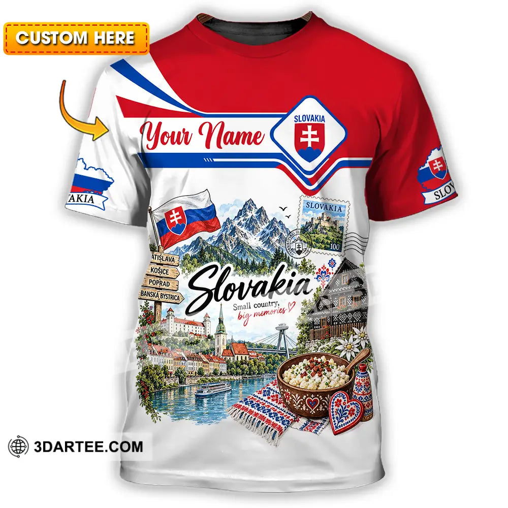 Unisex Shirt - Custom Slovakia Shirt - T-shirt