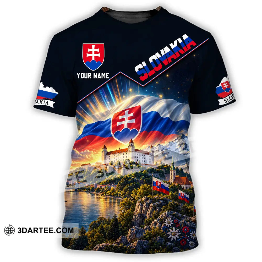 Unisex Shirt - Custom Slovakia Shirt - T-Shirt / S - T-shirt