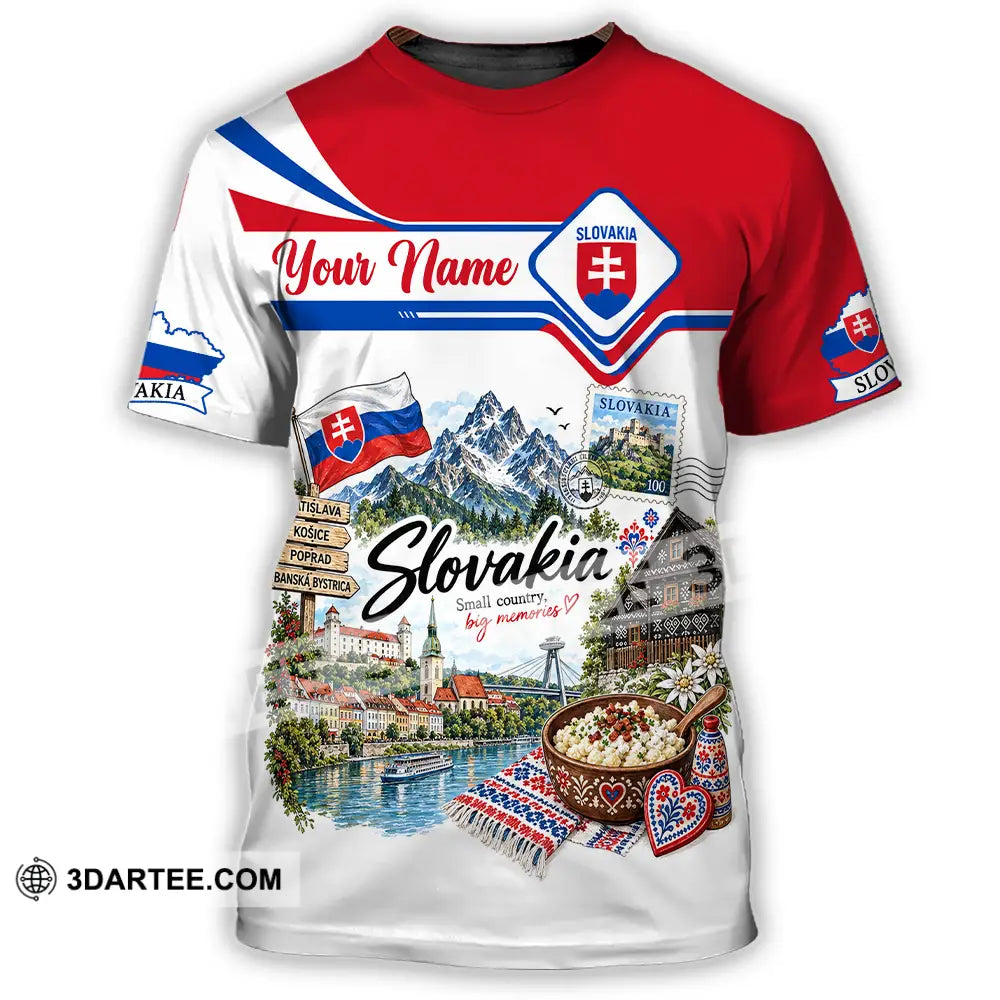 Unisex Shirt - Custom Slovakia Shirt - T-Shirt / S - T-shirt