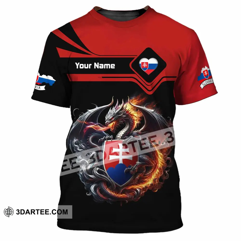 Unisex Shirt - Custom Slovakia Shirt - T-Shirt / S - T-shirt