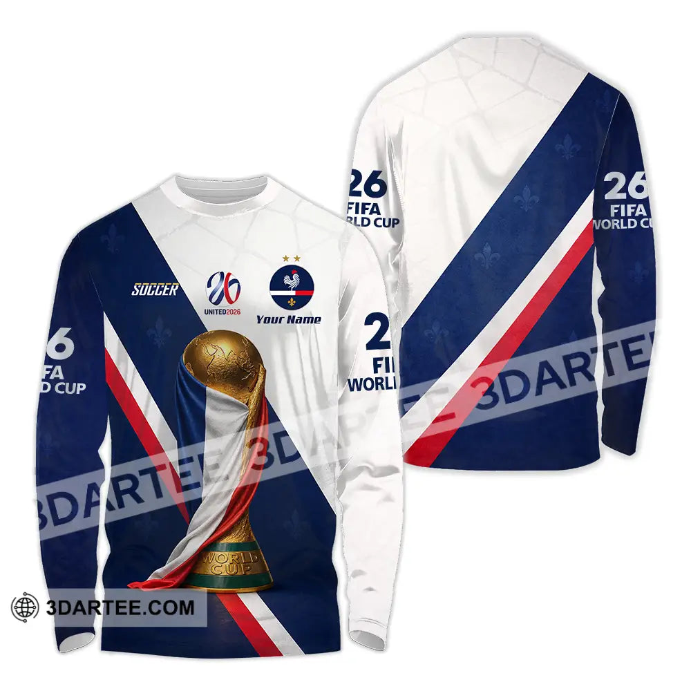 Unisex Shirt - Custom Soccer World Cup 2026 3D Shirt - Long Sleeve Shirt / S - T-shirt