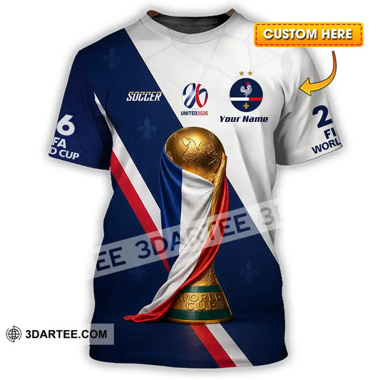 Unisex Shirt - Custom Soccer World Cup 2026 3D Shirt - T-shirt