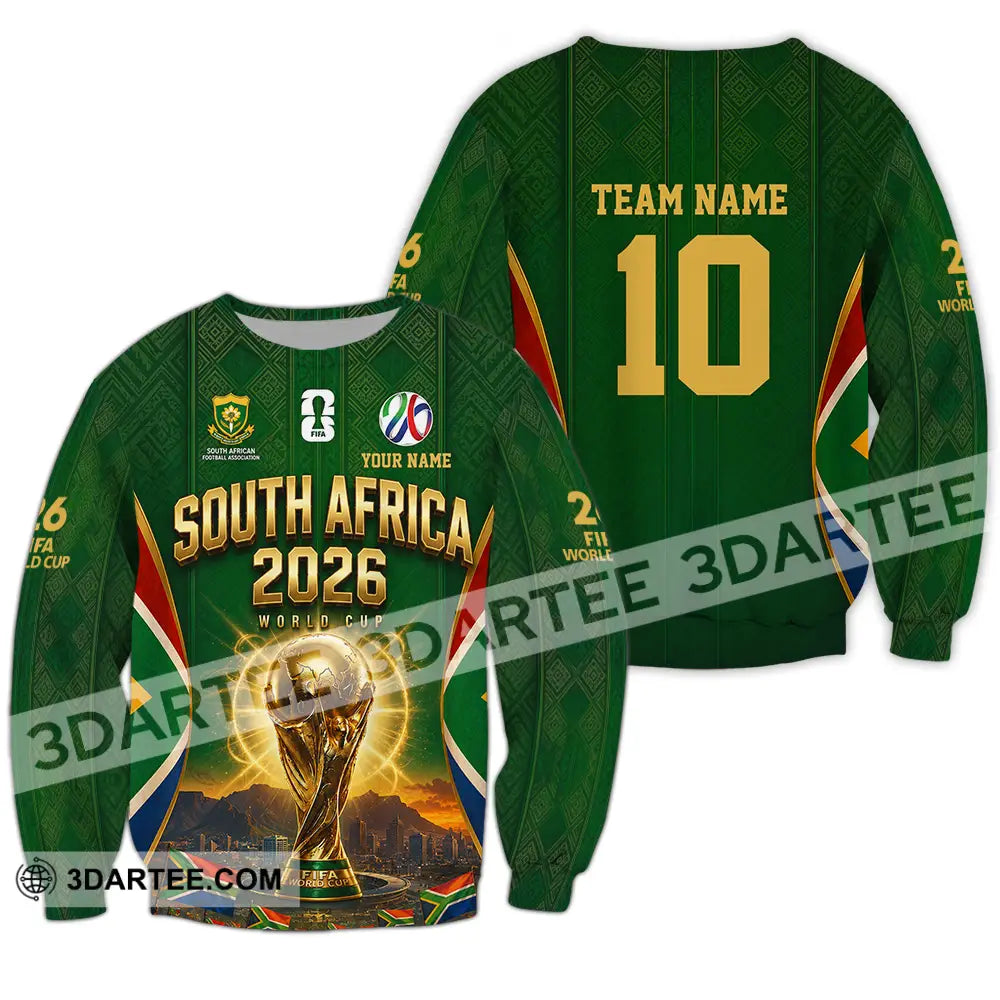 Unisex Shirt - Custom South Africa World Cup 2026 Shirt - Long Sleeve / S - T-shirt