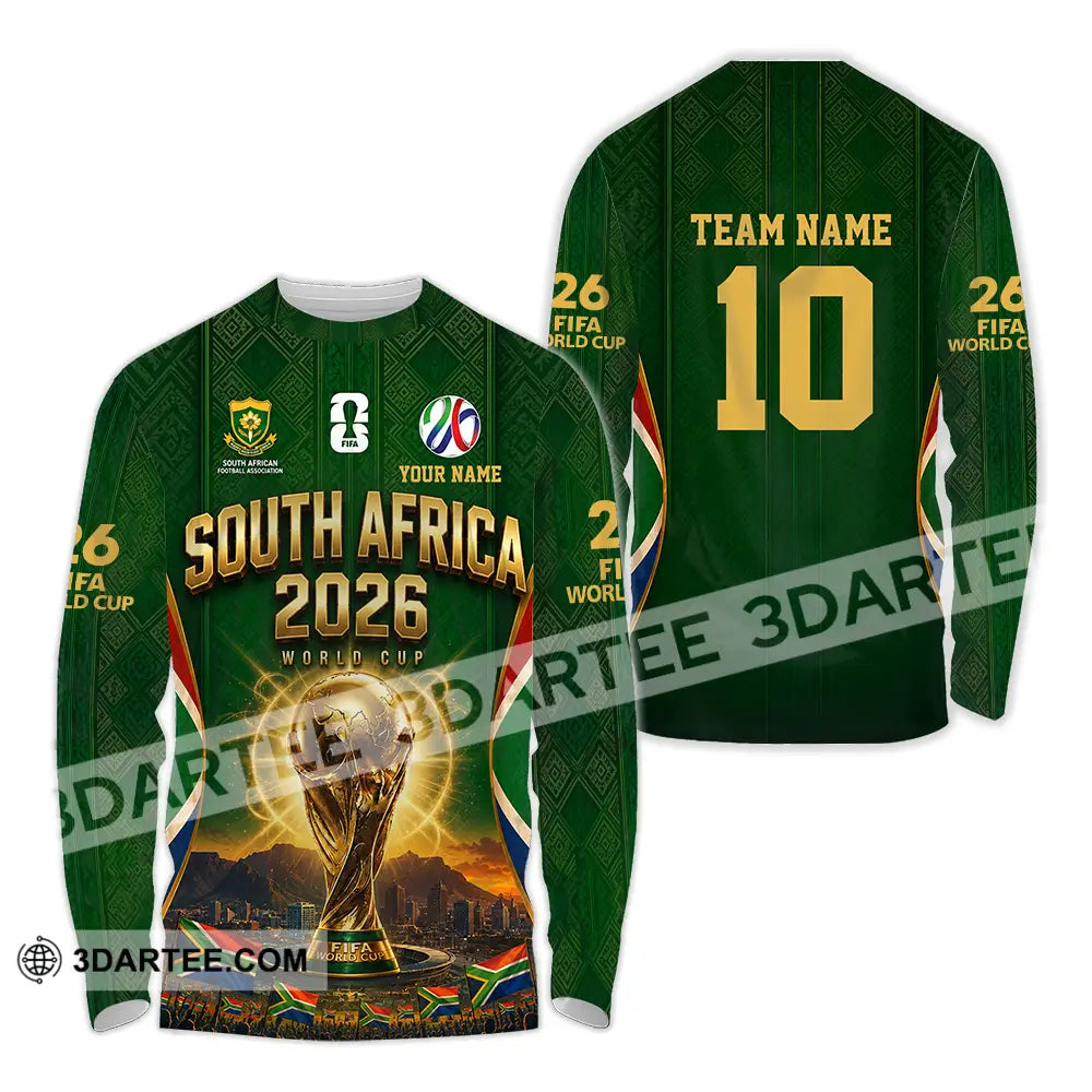 Unisex Shirt - Custom South Africa World Cup 2026 Shirt - Long Sleeve Shirt / S - T-shirt