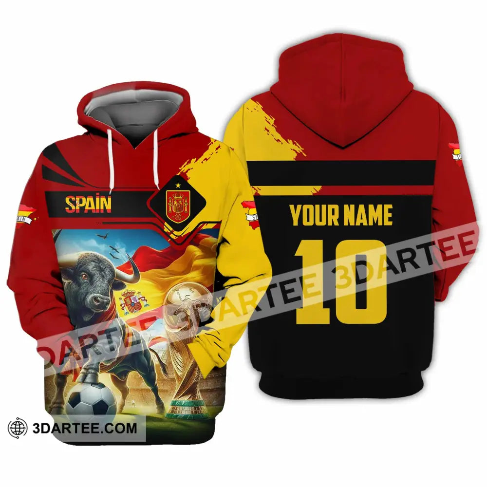 Unisex Shirt - Custom Spain 3D Shirt Hoodie / S T-shirt