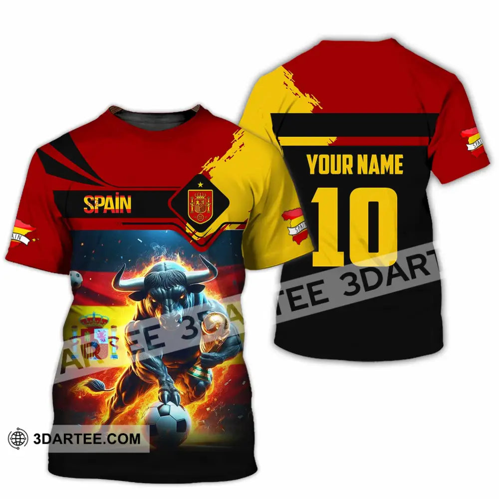 Unisex Shirt - Custom Spain 3D Shirt T-Shirt / S T-shirt