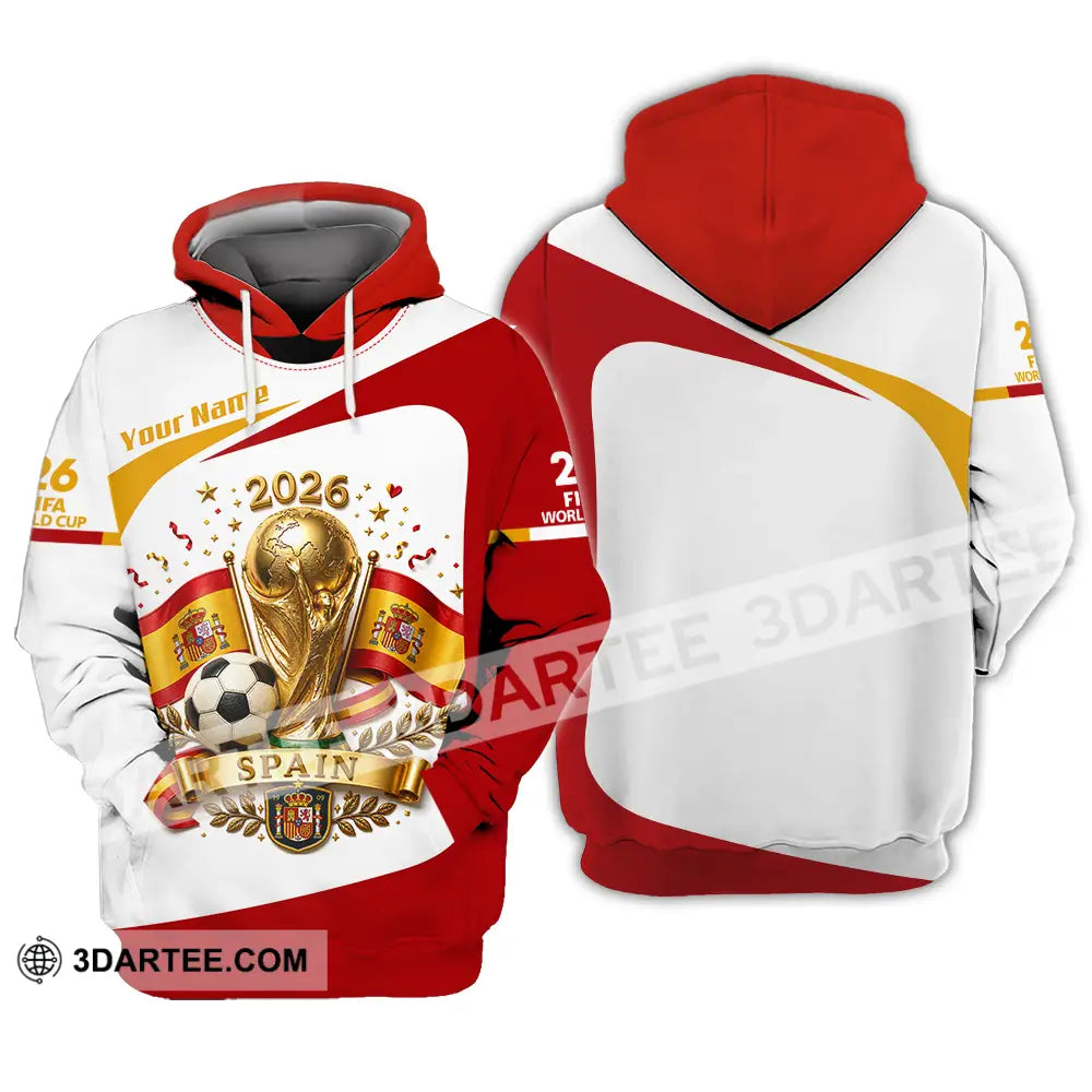 Unisex Shirt - Custom Spain World Cup 2026 Shirt - Hoodie / S - T-shirt