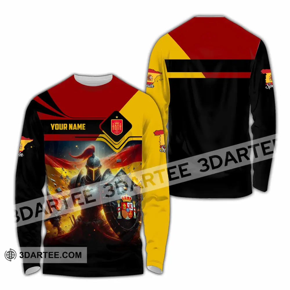Unisex Shirt - Custom Spain Shirt Long Sleeve Shirt / S T-shirt