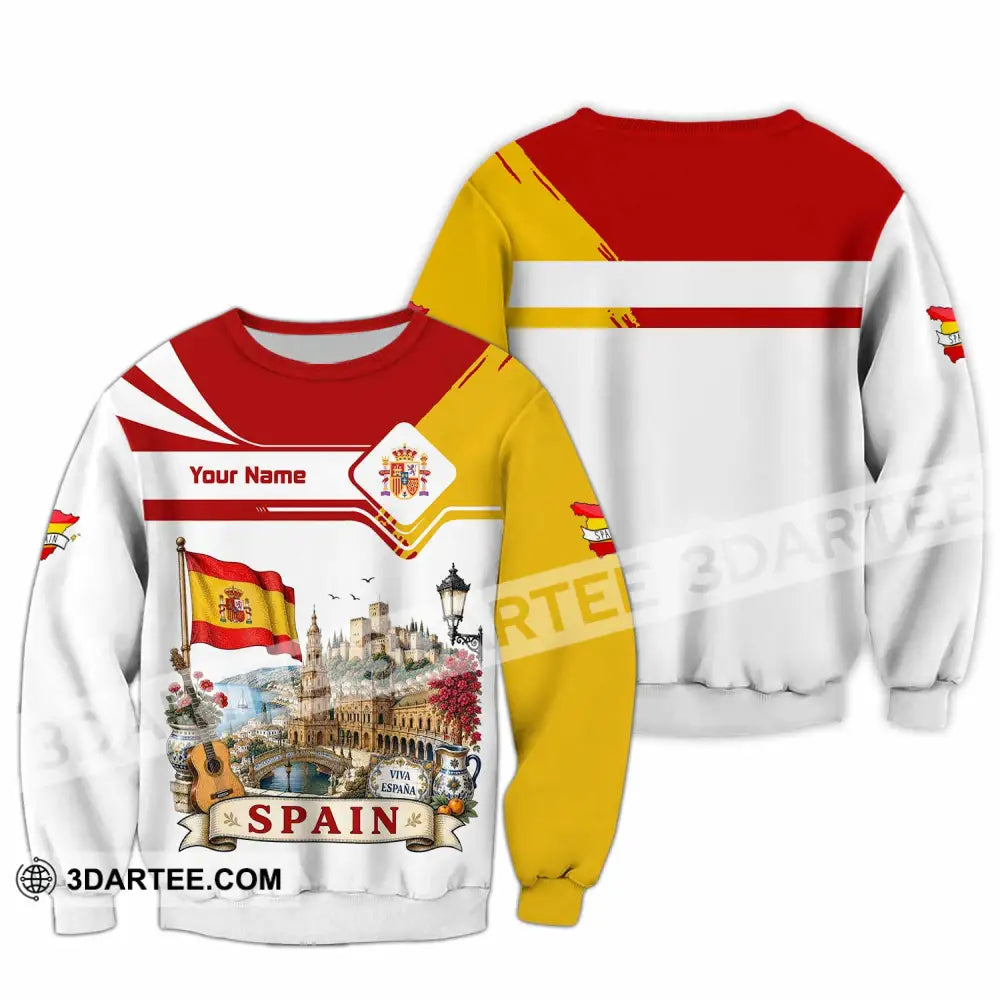 Unisex Shirt - Custom Spain Shirt - Long Sleeve / S - T-shirt
