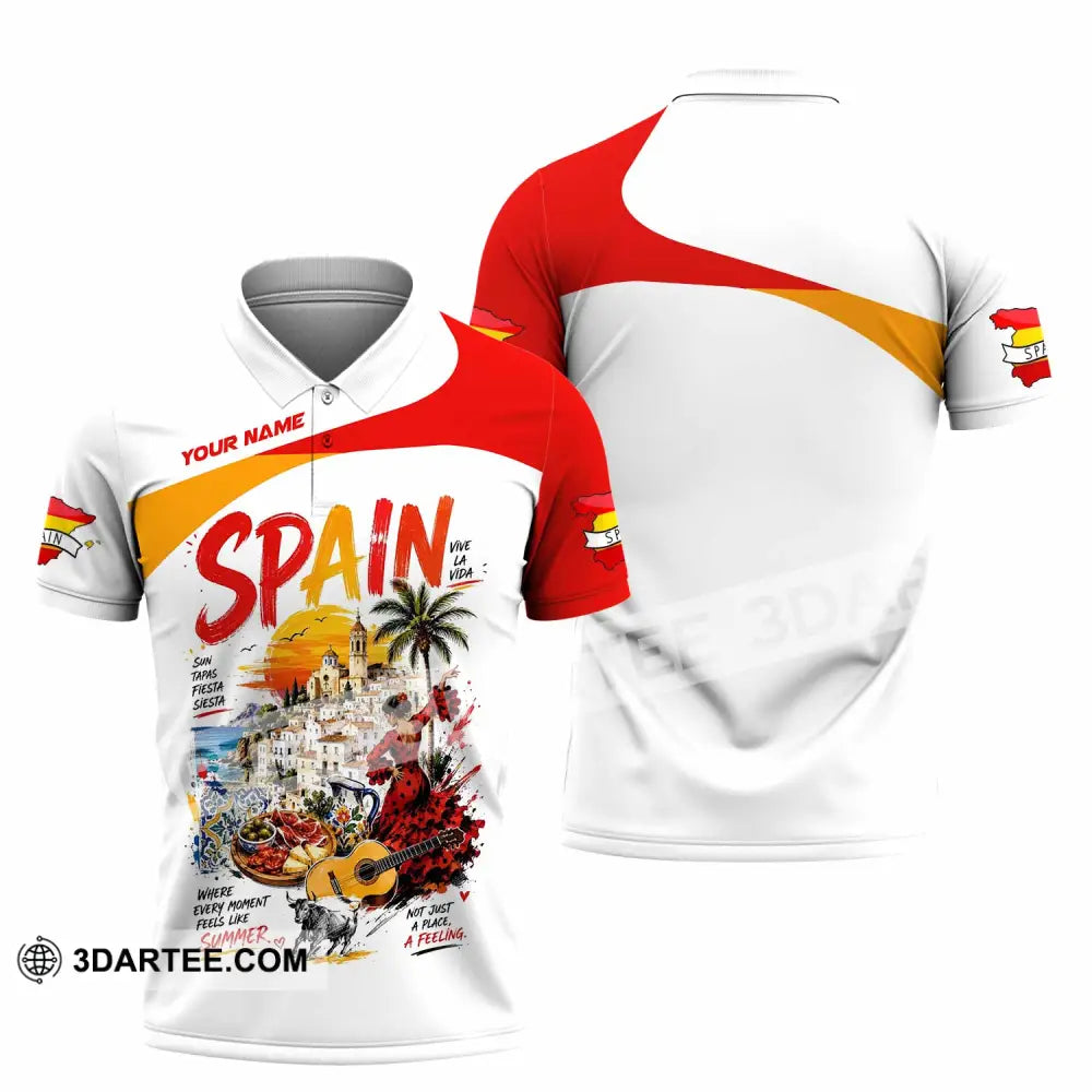 Unisex Shirt - Custom Spain Shirt - Polo Shirt / S - T-shirt
