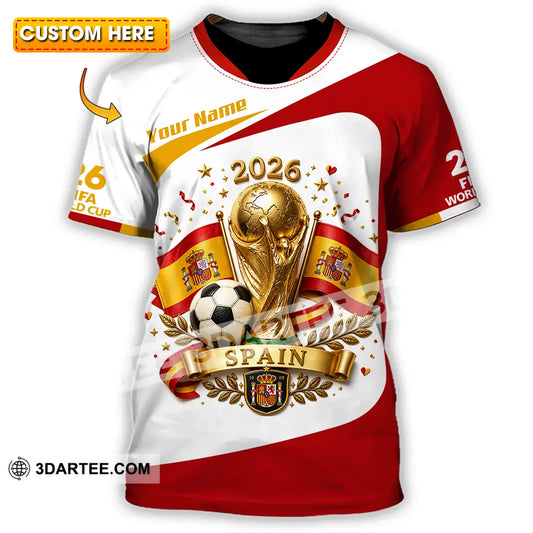Unisex Shirt - Custom Spain World Cup 2026 Shirt - T-shirt