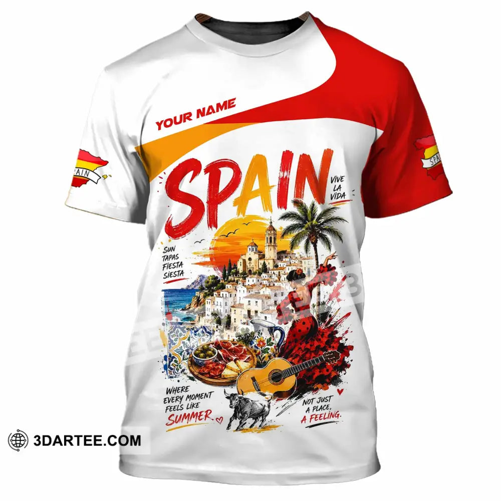 Unisex Shirt - Custom Spain Shirt - T-Shirt / S - T-shirt