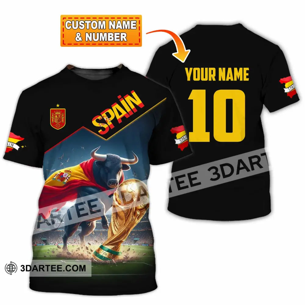 Unisex Shirt - Custom Spain World Cup 2026 3D Shirt T-shirt