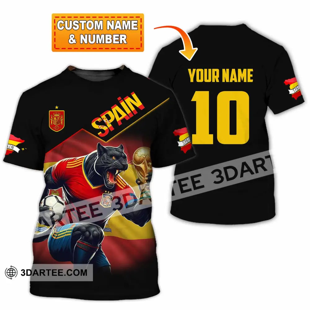 Unisex Shirt - Custom Spain World Cup 3D Shirt T-shirt