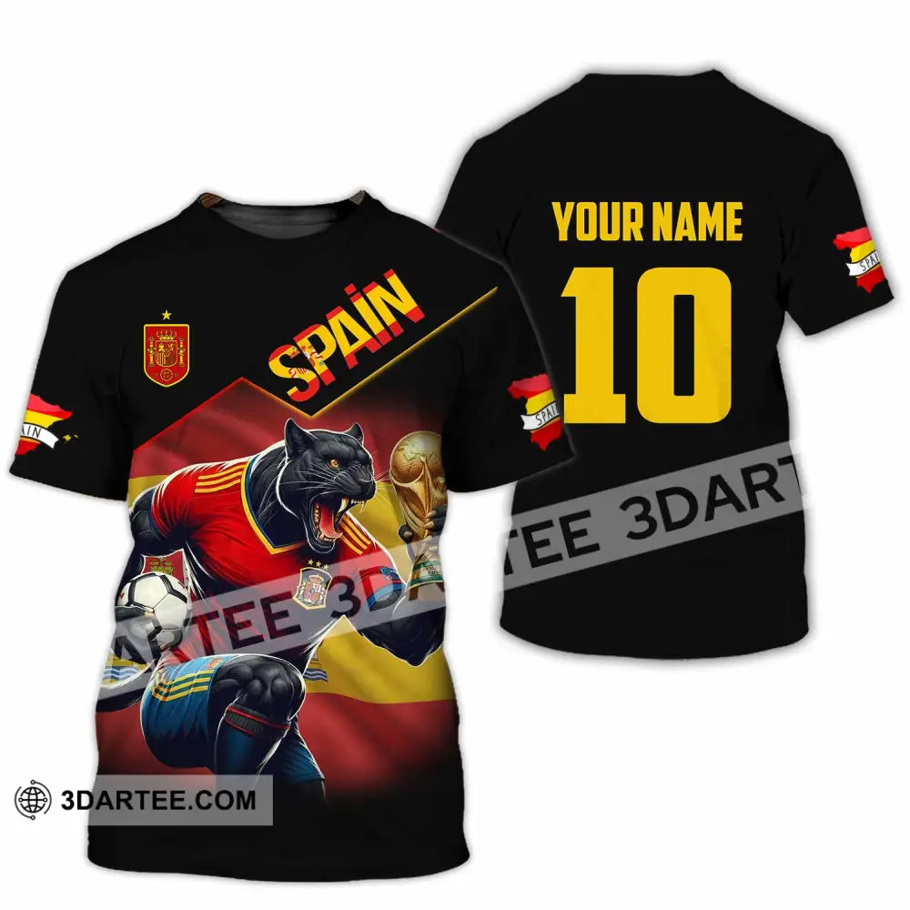 Unisex Shirt - Custom Spain World Cup 3D Shirt T-Shirt / S T-shirt