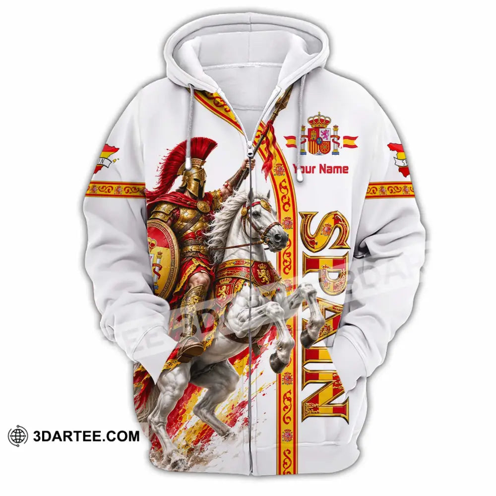 Unisex Shirt - Custom Spain Shirt - Zipper Hoodie / S - T-shirt