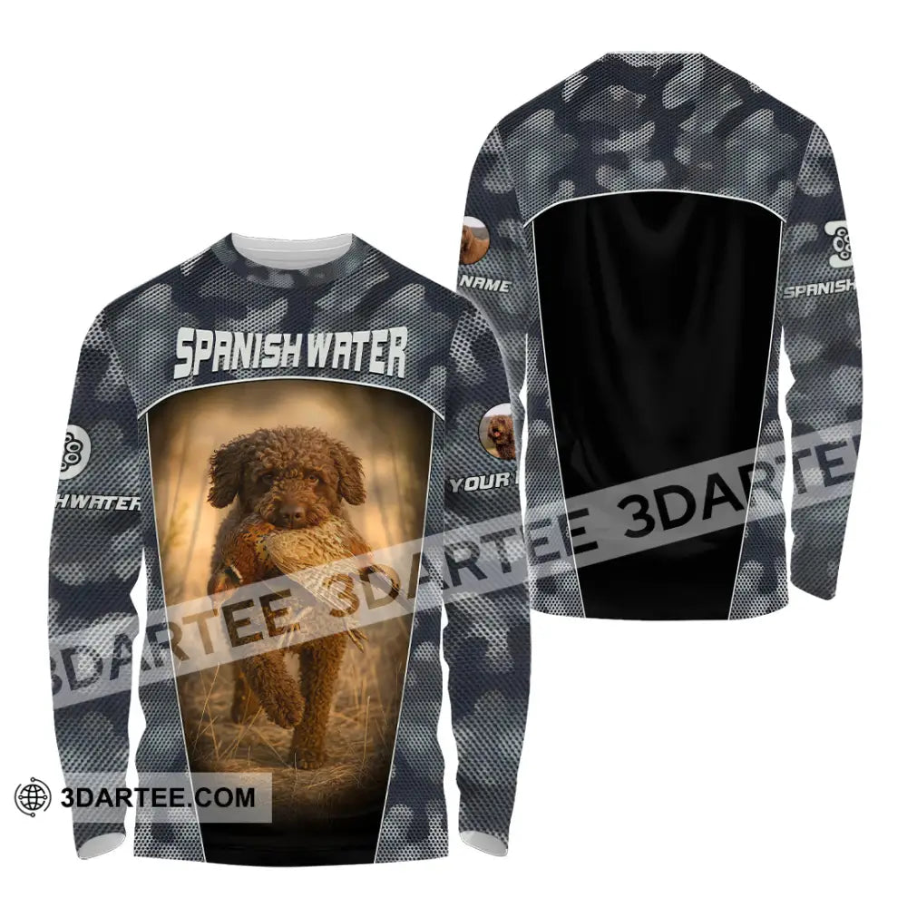 Unisex Shirt - Custom Spanish Water Dog Lover Shirt Long Sleeve Shirt / S T-shirt