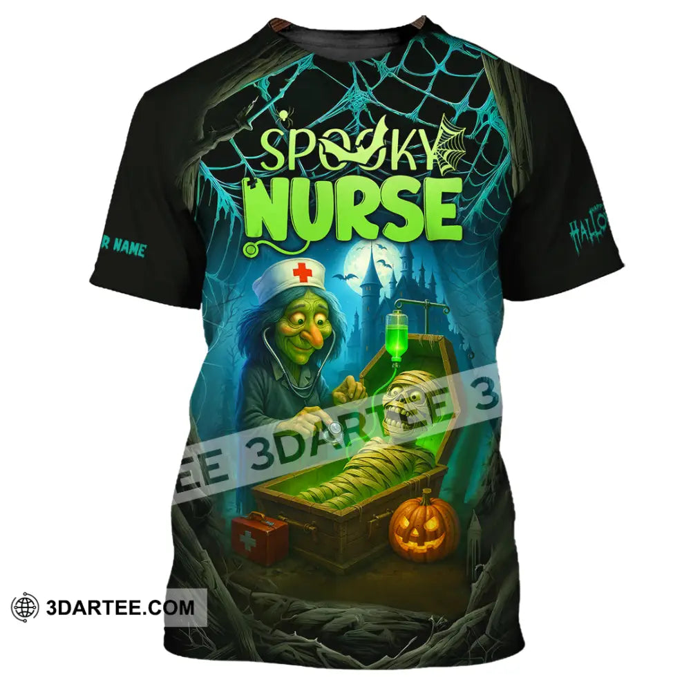 Unisex Shirt - Custom Spoopy Nurse Halloween Shirt T-Shirt / S T-shirt