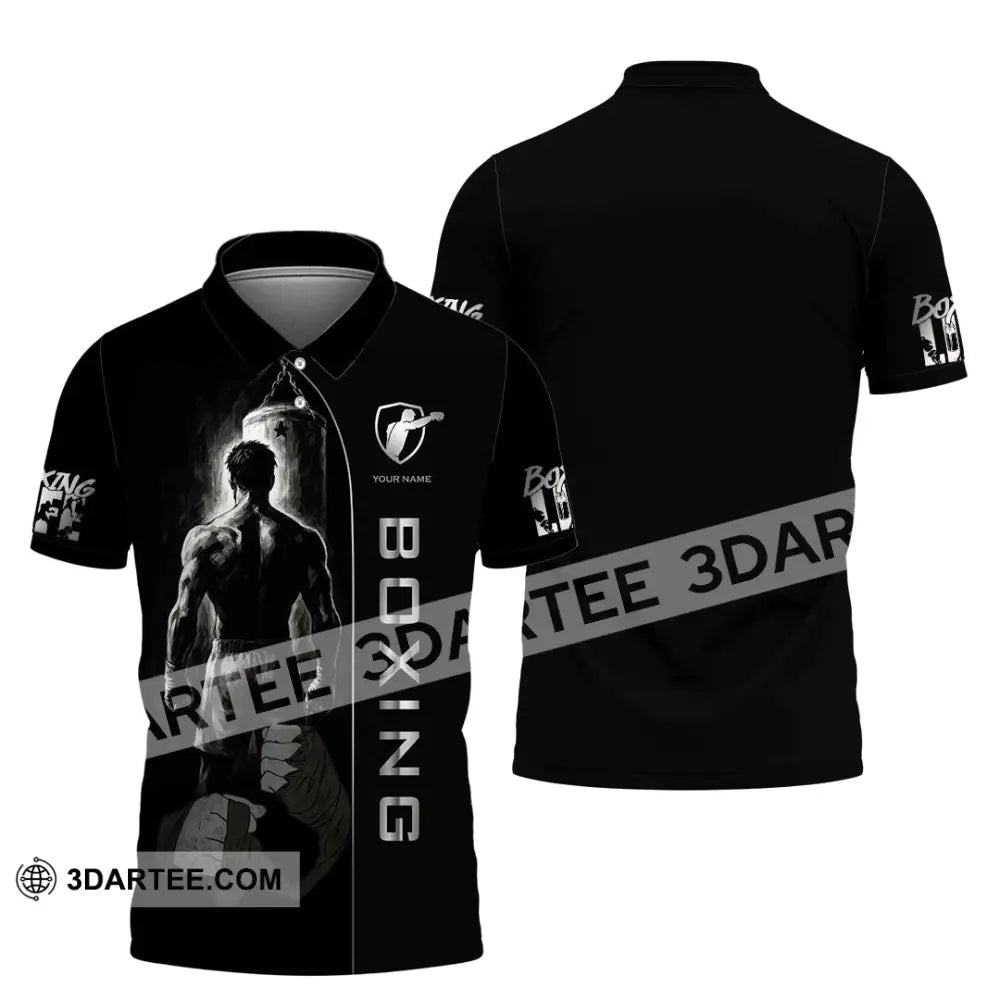 Unisex Shirt - Custom Strong Men Boxing Lover Sport Shirt Polo Shirt / S T-shirt