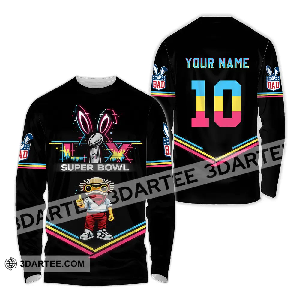 Unisex Shirt - Custom Super Bowl 3D Shirt Long Sleeve Shirt / S T-shirt
