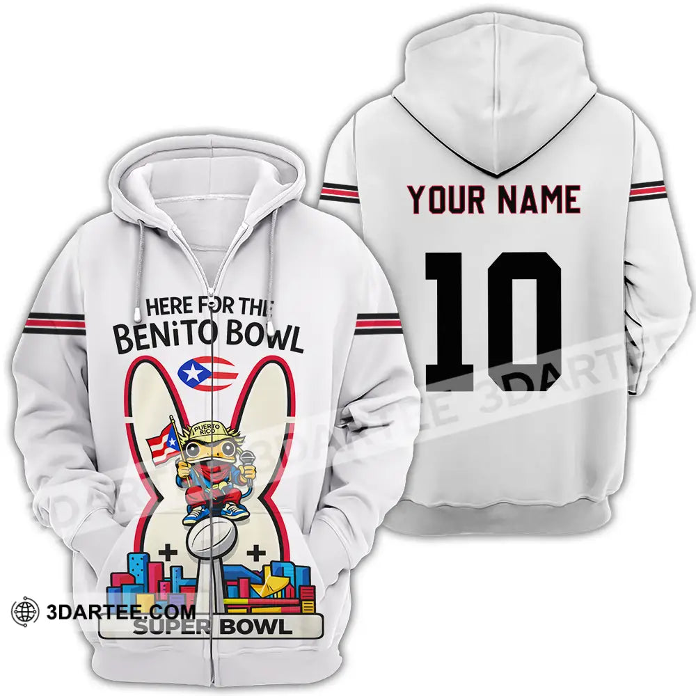 Unisex Shirt - Custom Super Bowl 3D Shirt Zipper Hoodie / S T-shirt
